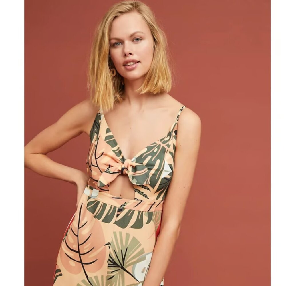 Farm Rio x Anthropologie Palm Mini Dress